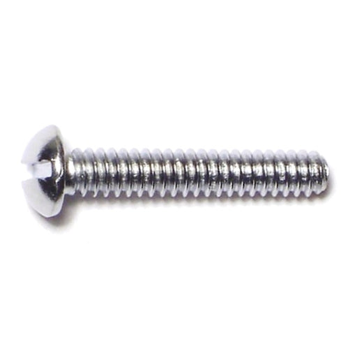 #6-32 x 3/4" Steel Coarse Thread Slotted Round Head Machine Screws