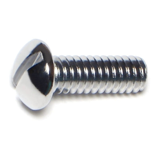 1/4"-20 x 3/4" Steel Coarse Thread Slotted Round Head Machine Screws