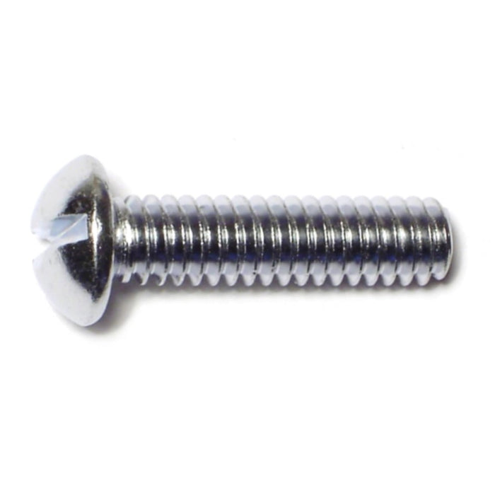 1/4"-20 x 1" Steel Coarse Thread Slotted Round Head Machine Screws