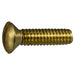 1/4"-20 x 1" Brass Coarse Thread Slotted Oval Head Machine Screws