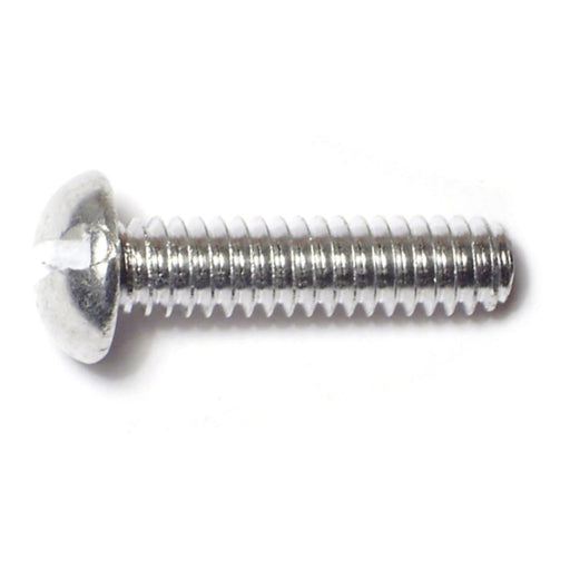 1/4"-20 x 1" Aluminum Coarse Thread Slotted Round Head Machine Screws