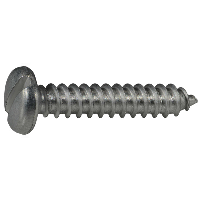 #10 x 1" Aluminum Slotted Pan Head Sheet Metal Screws