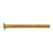 #8-32 x 2" Brass Coarse Thread Slotted Round Head Machine Screws