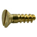 #6 x 1/2" Brass Slotted Flat Head Wood Screws