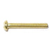 #6-32 x 1" Brass Coarse Thread Slotted Round Head Machine Screws