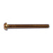 #6-32 x 1-1/2" Brass Coarse Thread Slotted Round Head Machine Screws