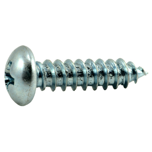 #10 x 3/4" Zinc Plated Steel Phillips Round Head Sheet Metal Screws