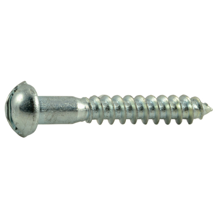 #4 x 3/4" Zinc Plated Steel Slotted Round Head Wood Screws