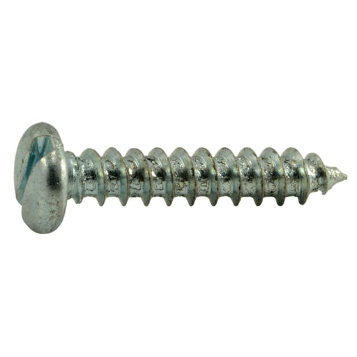 #6 x 3/4" Zinc Plated Steel Slotted Pan Head Sheet Metal Screws