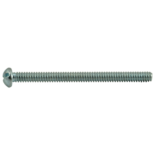 #4-40 x 1-1/2" Zinc Plated Steel Coarse Thread Slotted Round Head Machine Screws