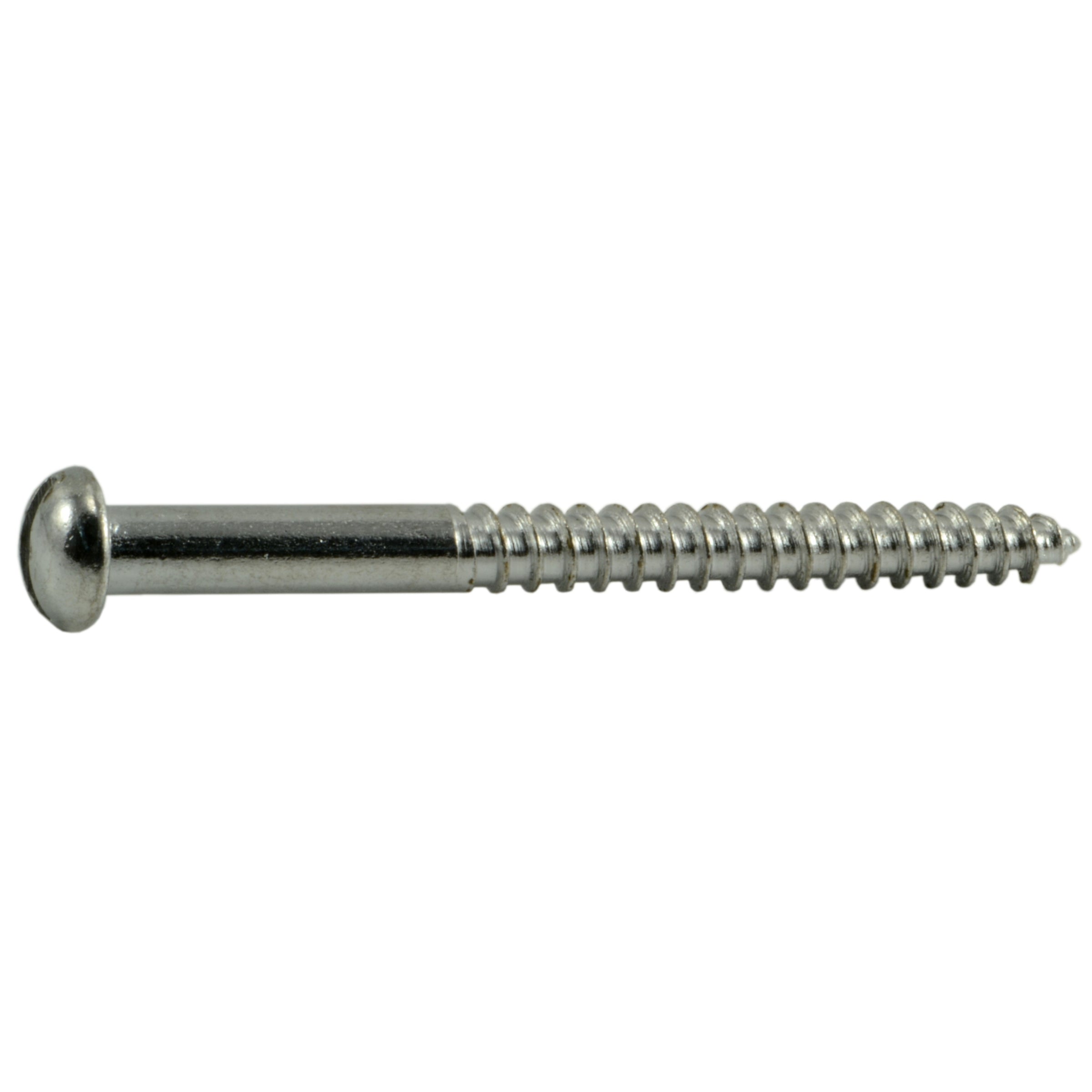 #8 x 2" Steel Slotted Round Head Wood Screws