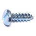 #12 x 3/4" Zinc Plated Steel Slotted Pan Head Sheet Metal Screws