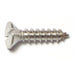 #12 x 1" 18-8 Stainless Steel Slotted Flat Head Sheet Metal Screws