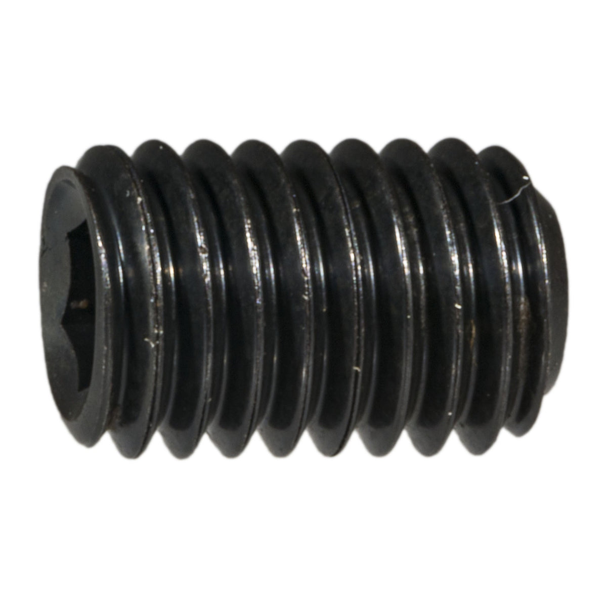 8mm-1.25 x 12mm Plain Class 14.9 Steel Coarse Thread Cup Point Hex Socket Headless Set Screws