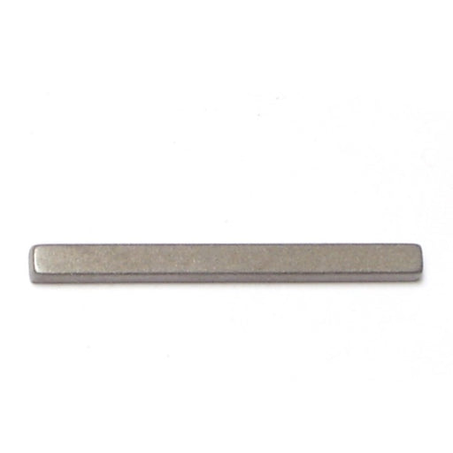 1/8" x 1/8" x 1-1/2" Zinc Plated Steel Square Machine Keys