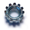 3/8"-16 Zinc Plated Grade 2 Steel Coarse Thread Kep Lock Nuts