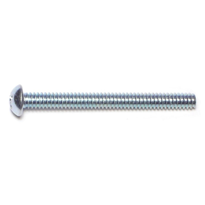 #10-24 x 2" Zinc Plated Steel Coarse Thread Phillips Round Head Machine Screws