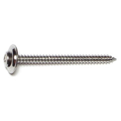 #8 x 2" Steel Phillips Oval Trim Washer Head Sheet Metal Screws