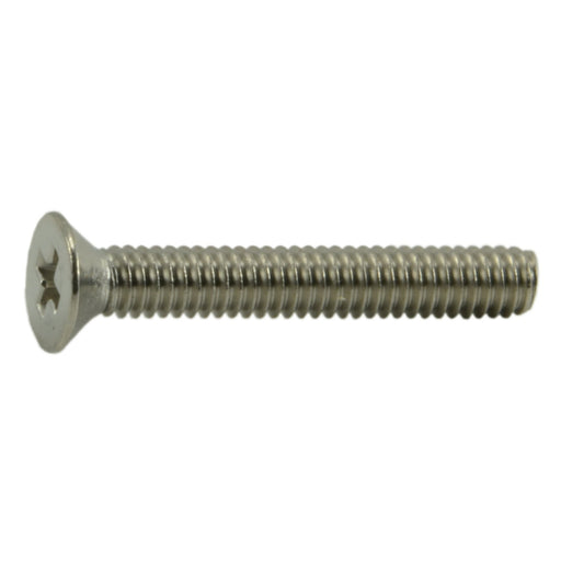 #1-72 x 1/2" 18-8 Stainless Steel Fine Thread Phillips Flat Head Miniature Machine Screws