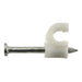 3.5mm White Plastic Nail Wire Clips