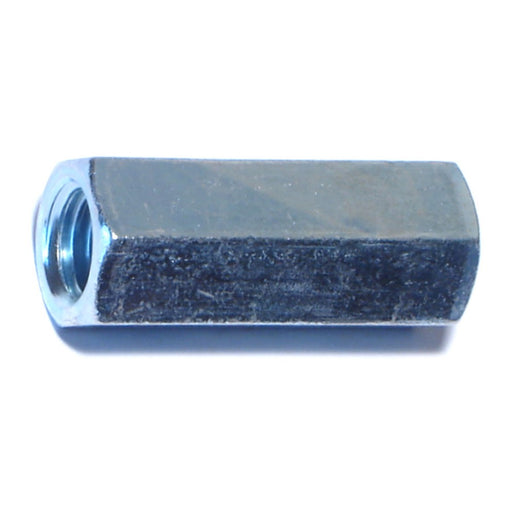 1/2"-13 x 11/16" x 1-3/4" Zinc Plated Steel Coarse Thread Rod Coupling Nuts