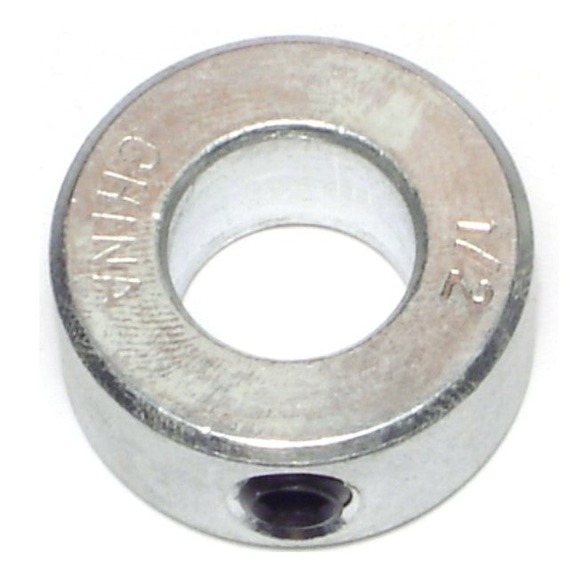 1/2" x 1" x 7/16" Zinc Plated Steel Shaft Collar