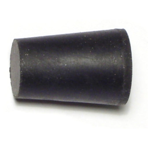 1/2" x 11/16" x 1" #0 Black Rubber Stoppers