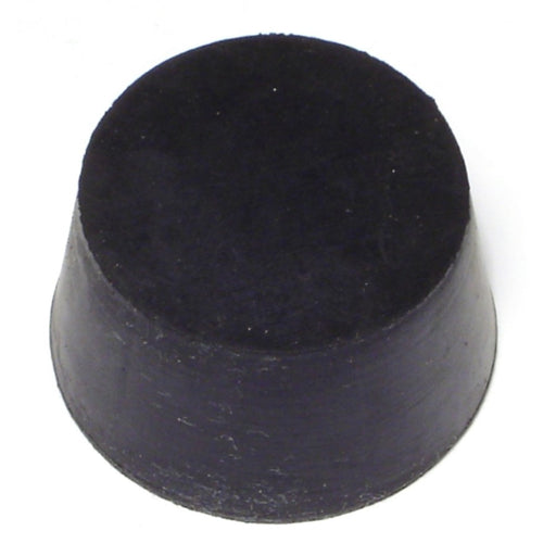 1.7" x 1-7/16" x 1" #9 Black Rubber Stoppers