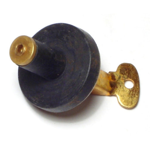 3/8" to 7/16" Brass Snap Handle Rubber Drain Plugs