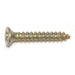 #6 x 1" Brass Plated Steel Phillips Flat Head Decorative Sheet Metal Screws