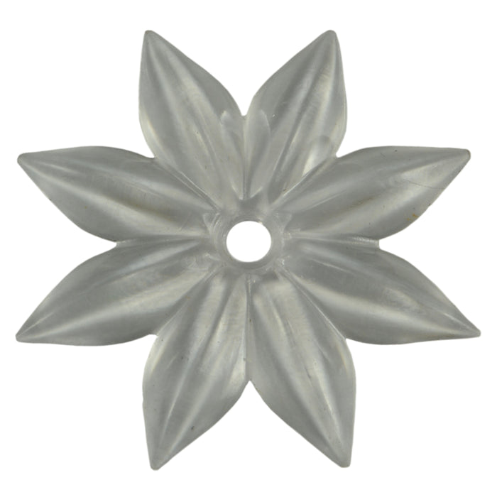 2" Clear Plastic Rosette Mirror Hardware