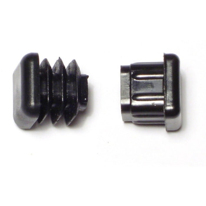 5/8" x 15/32" Black Plastic Furniture Tips