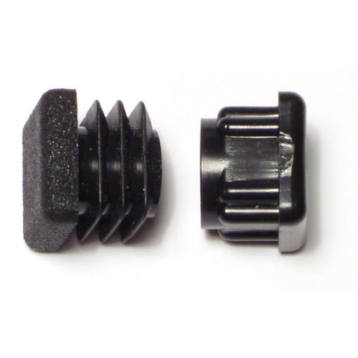 3/4" x 5/8" Black Plastic Furniture Tips