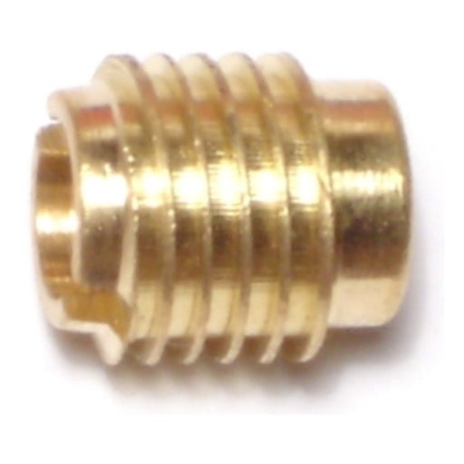 5/16"-18 x 3/4" Brass Coarse Thread Tapped Wood Inserts