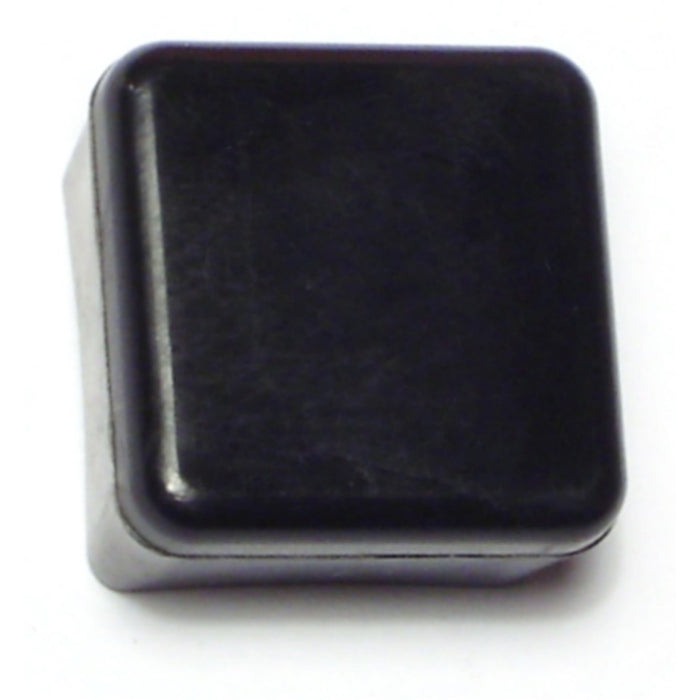 3/4" Black Plastic Outside Square End Caps