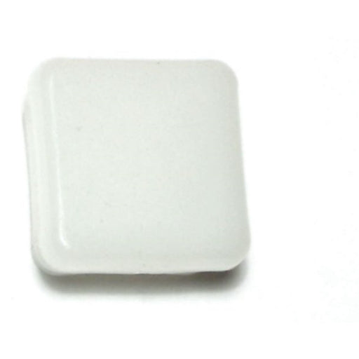 1" White Plastic Inside Square Caps