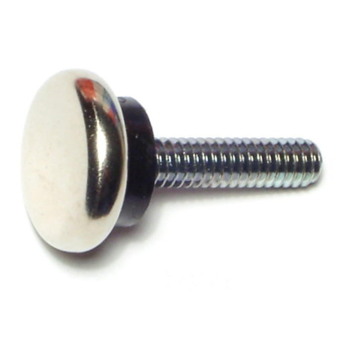 1/4"-20 x 1" Nickel Coarse Thread Cushioned Glides