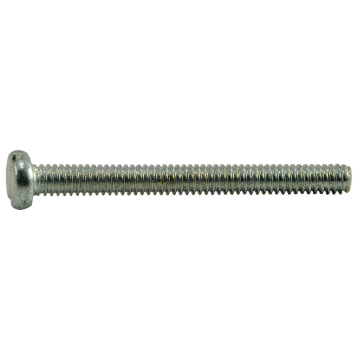 2mm-0.4 x 20mm Zinc Plated Class 4.8 Steel Coarse Thread Slotted Pan Head Machine Screws