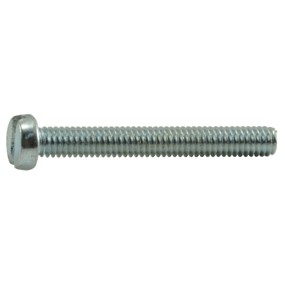 2.5mm-0.45 x 20mm Zinc Plated Class 4.8 Steel Coarse Thread Slotted Pan Head Machine Screws
