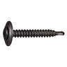 #8-18 x 1-1/4" Black Steel Automotive Trim Phillips Pan Washer Head Self-Drilling Screws