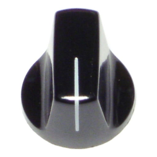 3/4" x 1/4" Black Plastic Appliance Knobs