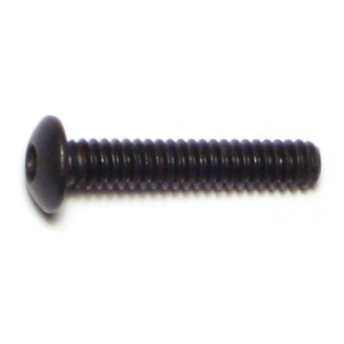 #10-24 x 1" Plain Steel Coarse Thread Button Head Socket Cap Screws