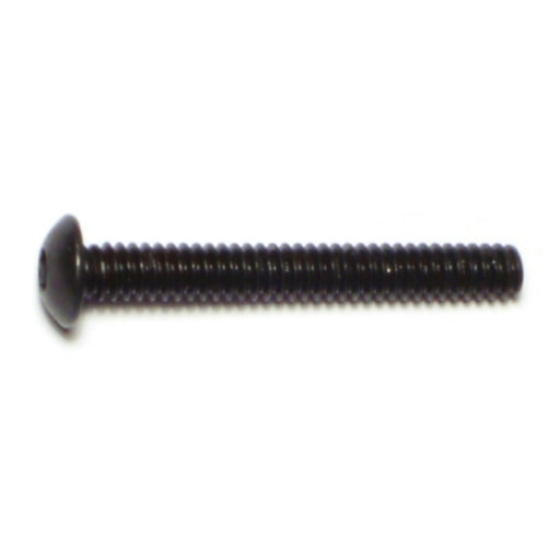 #10-24 x 1-1/2" Plain Steel Coarse Thread Button Head Socket Cap Screws