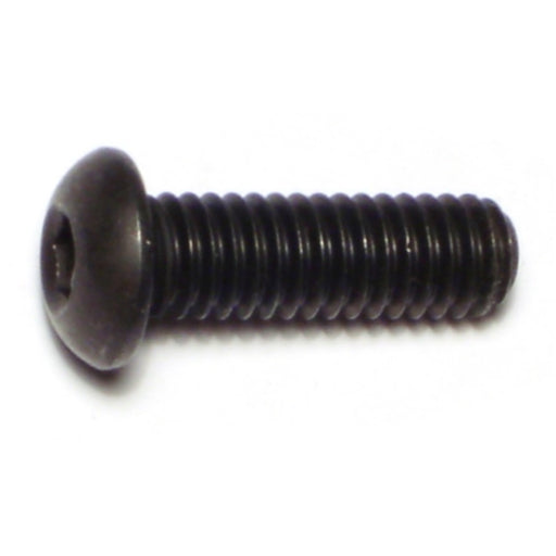 5/16"-18 x 1" Plain Steel Coarse Thread Button Head Socket Cap Screws