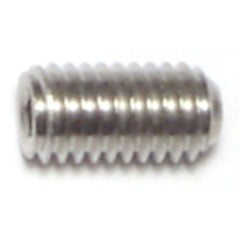 #10-32 x 3/8" 18-8 Stainless Steel Fine Thread Hex Socket Headless Set Screws