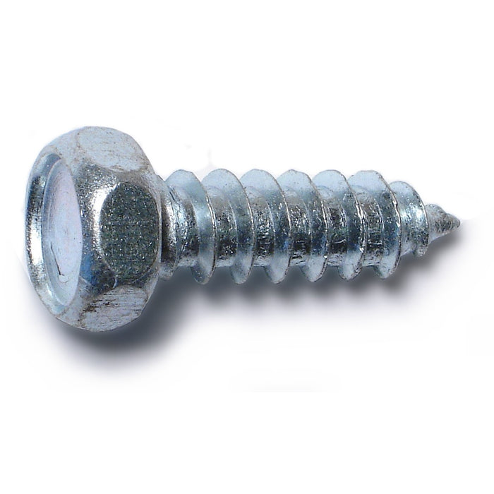 5/16" x 1" Zinc Plated Steel Indented Hex Head Sheet Metal Screws