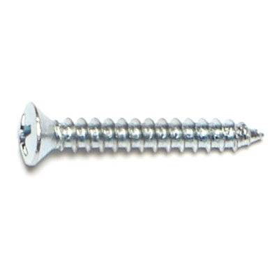 #6 x 1" Zinc Plated Steel Phillips Oval Head Sheet Metal Screws