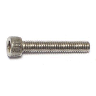 #8-32 x 1" 18-8 Stainless Steel Coarse Thread Socket Cap Screws