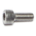 #10 x 1/2" Stainless Steel Fine Thread Knurled Head Hex Socket Cap Screw