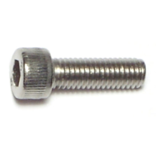 #10 x 5/8" Stainless Steel Fine Thread Knurled Head Hex Socket Cap Screw